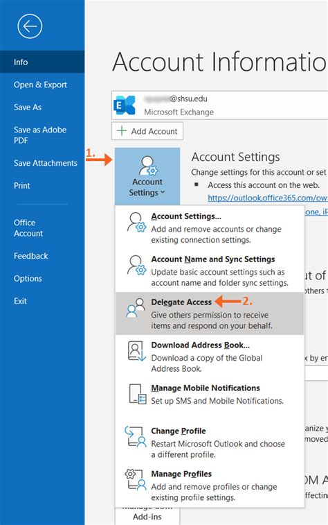How To Access Outlook As A Delegate